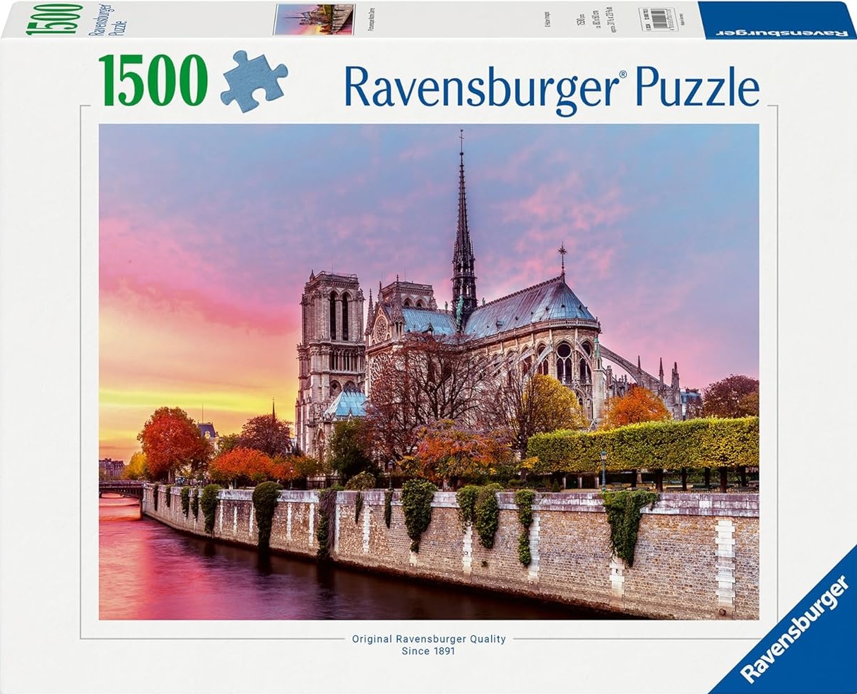 Puzzle Ravensburger din 1500 de bucăți- Notre Dame