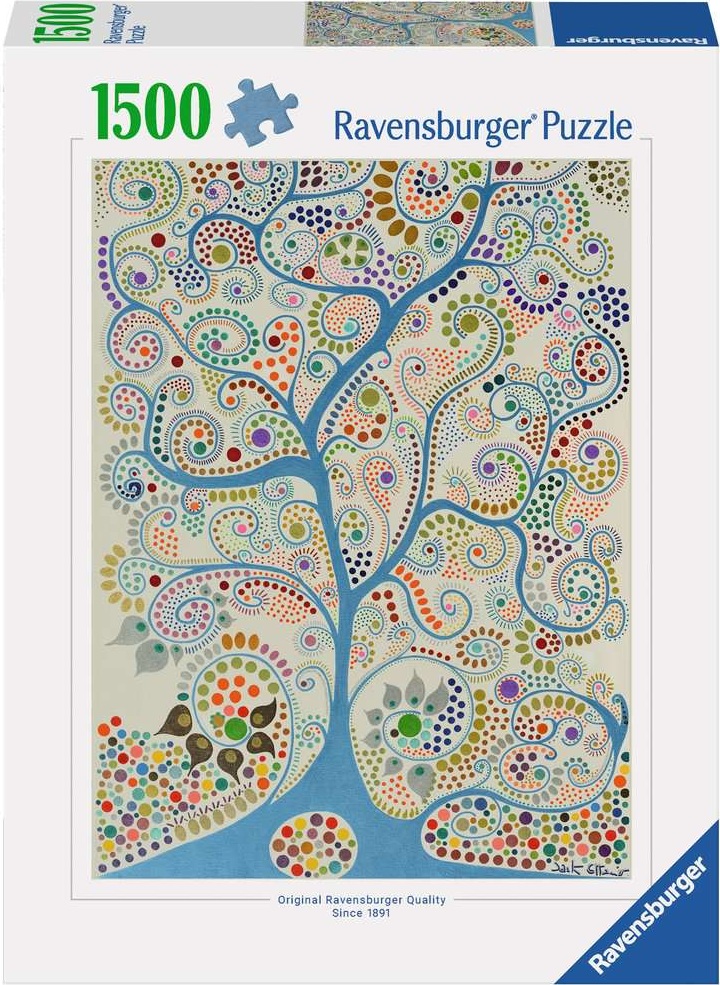 Puzzle Ravensburger din  1500 piese - Copacul albastru