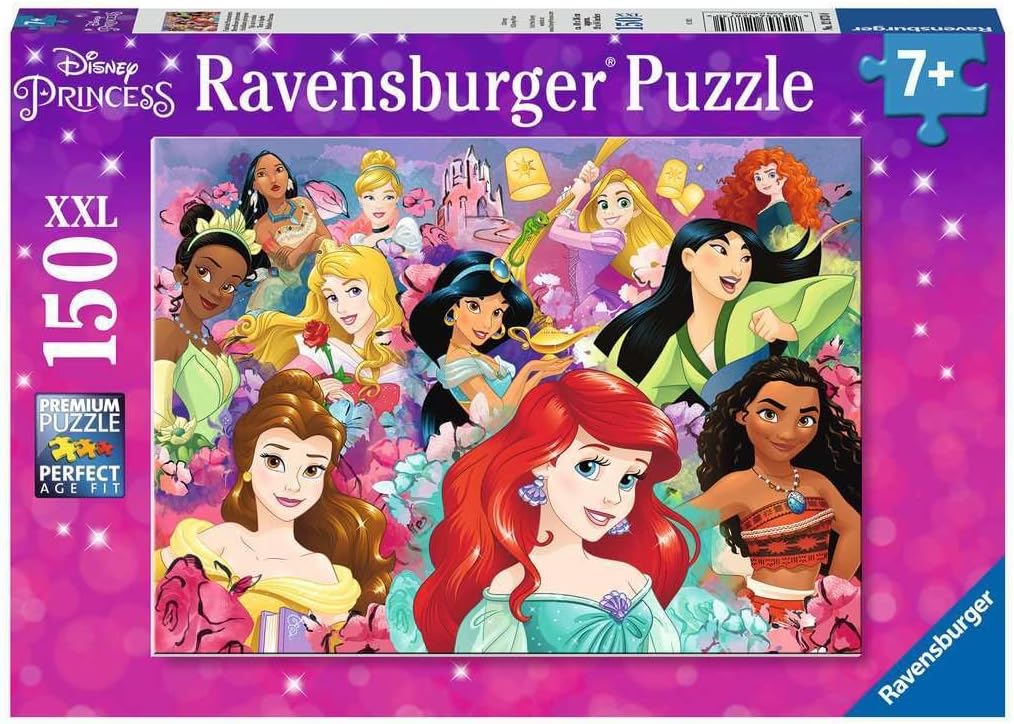 Puzzle Ravensburger din 150 XXL piese - Prințese Disney: Visele devin realitate