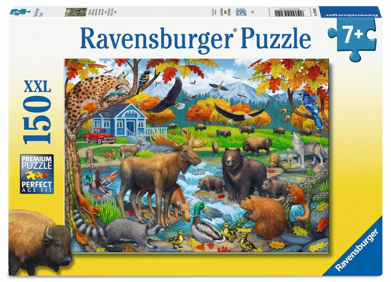 Puzzle Ravensburger din 150 XXL piese - Colecția de pădure