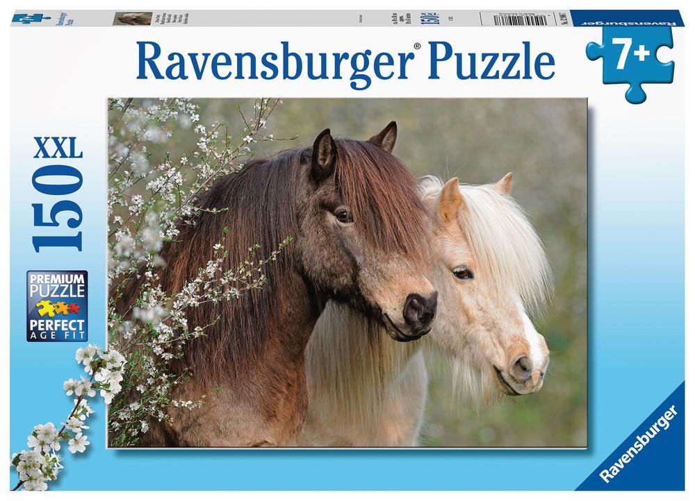 Puzzle Ravensburger din 150 XXL piese - Cai frumoși