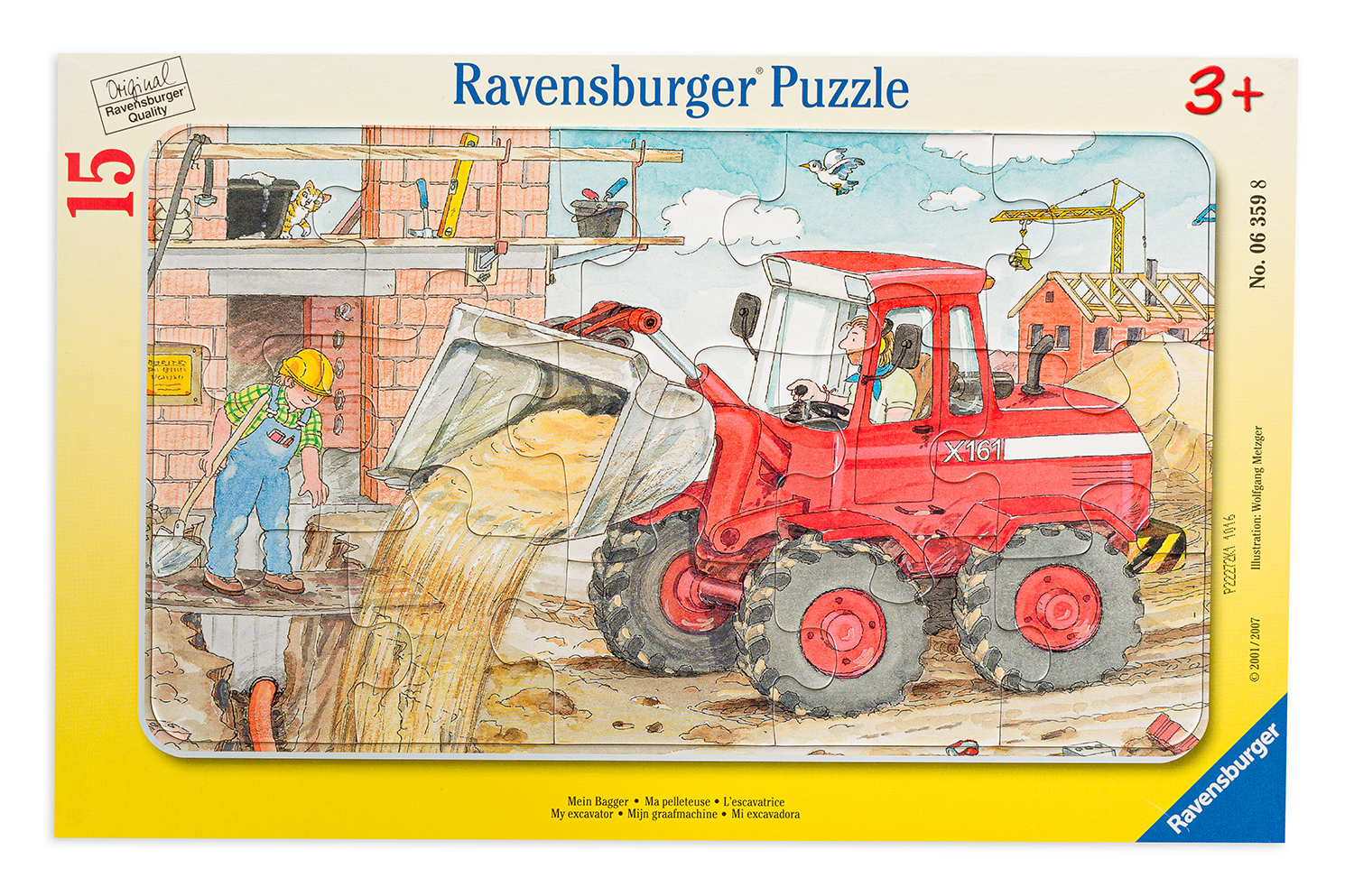 Puzzle Ravensburger din 15 de piese - Excavator