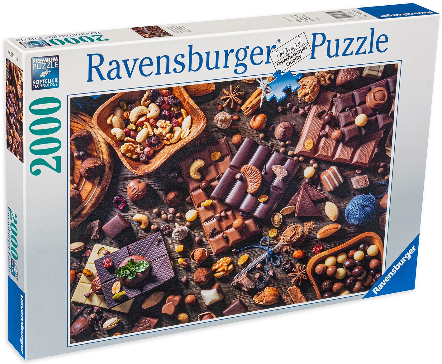 Puzzle Ravensburger din 2000 de piese - Paradisul ciocolatei