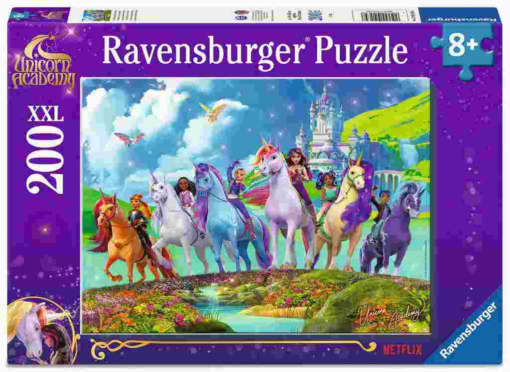 Puzzle Ravensburger din 200 piese - Academia"Unicorn"