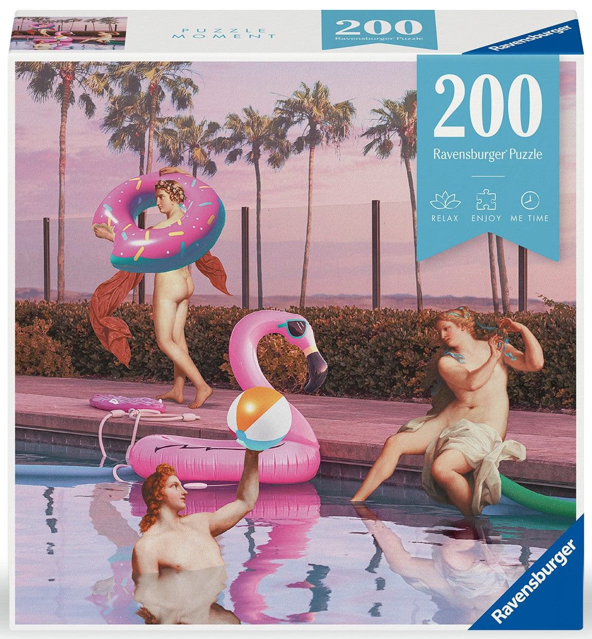 Puzzle Ravensburger din 200 piese - Petrecere la piscină