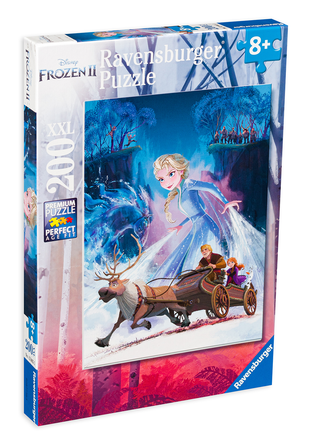 Puzzle Ravensburger din 200 XXL de piese - Padurea magica in Regatul de gheata 2