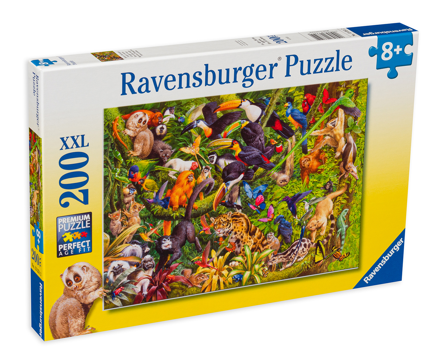 Puzzle Ravensburger din 200 XXL de piese - Padure tropicala