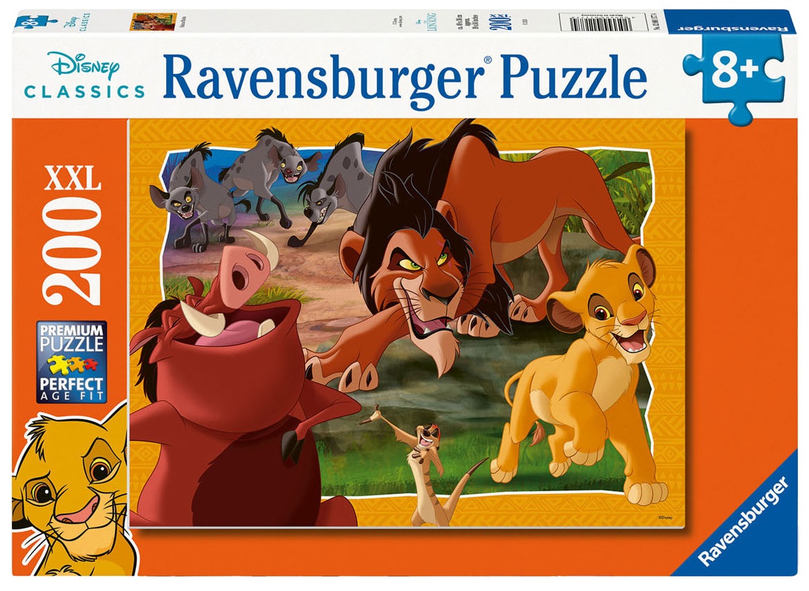 Puzzle Ravensburger de 200 XXL de piese - Regele Leu, Mufasa