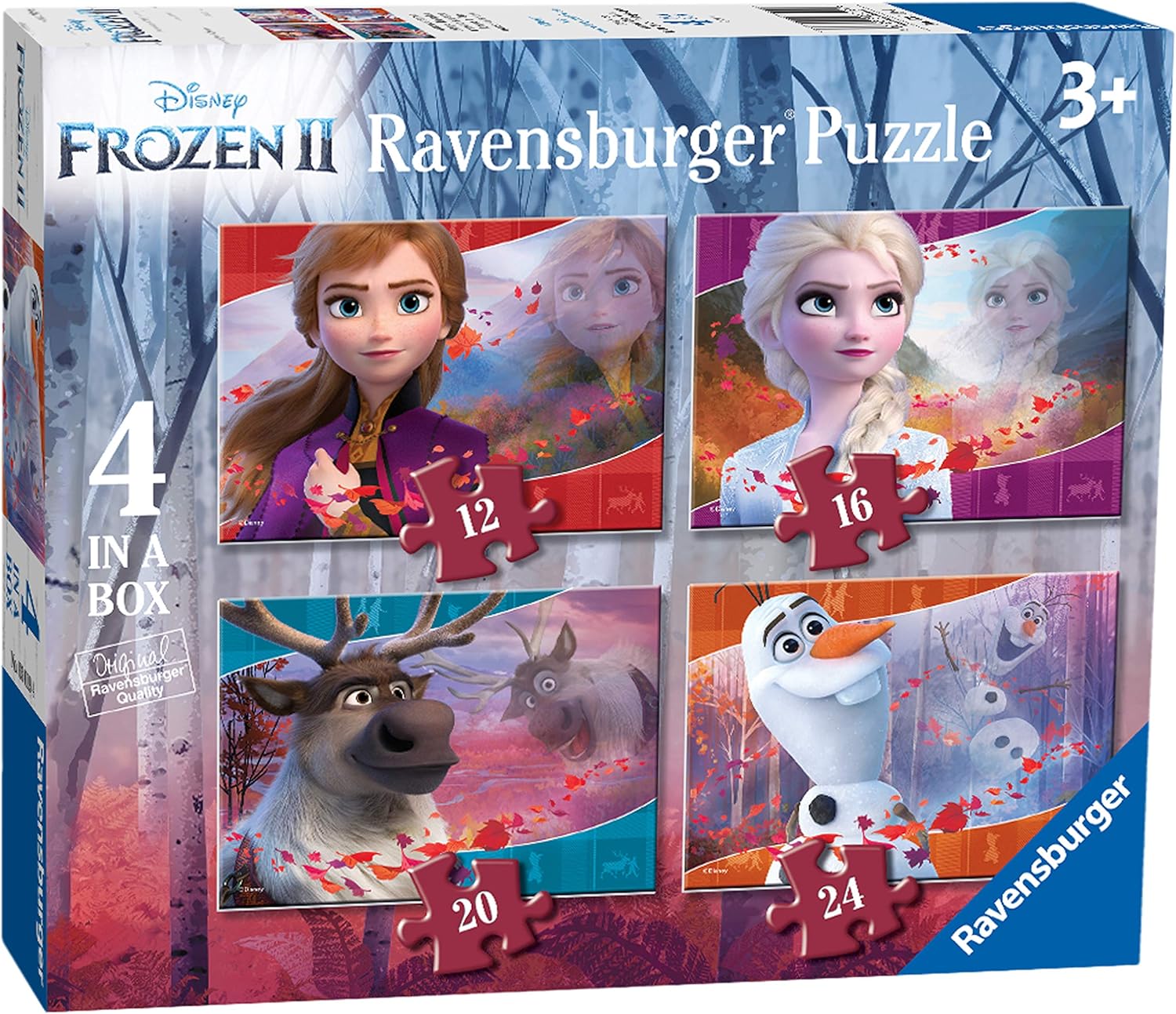Puzzle Ravensburger 4 în 1 - Regatul înghețat II