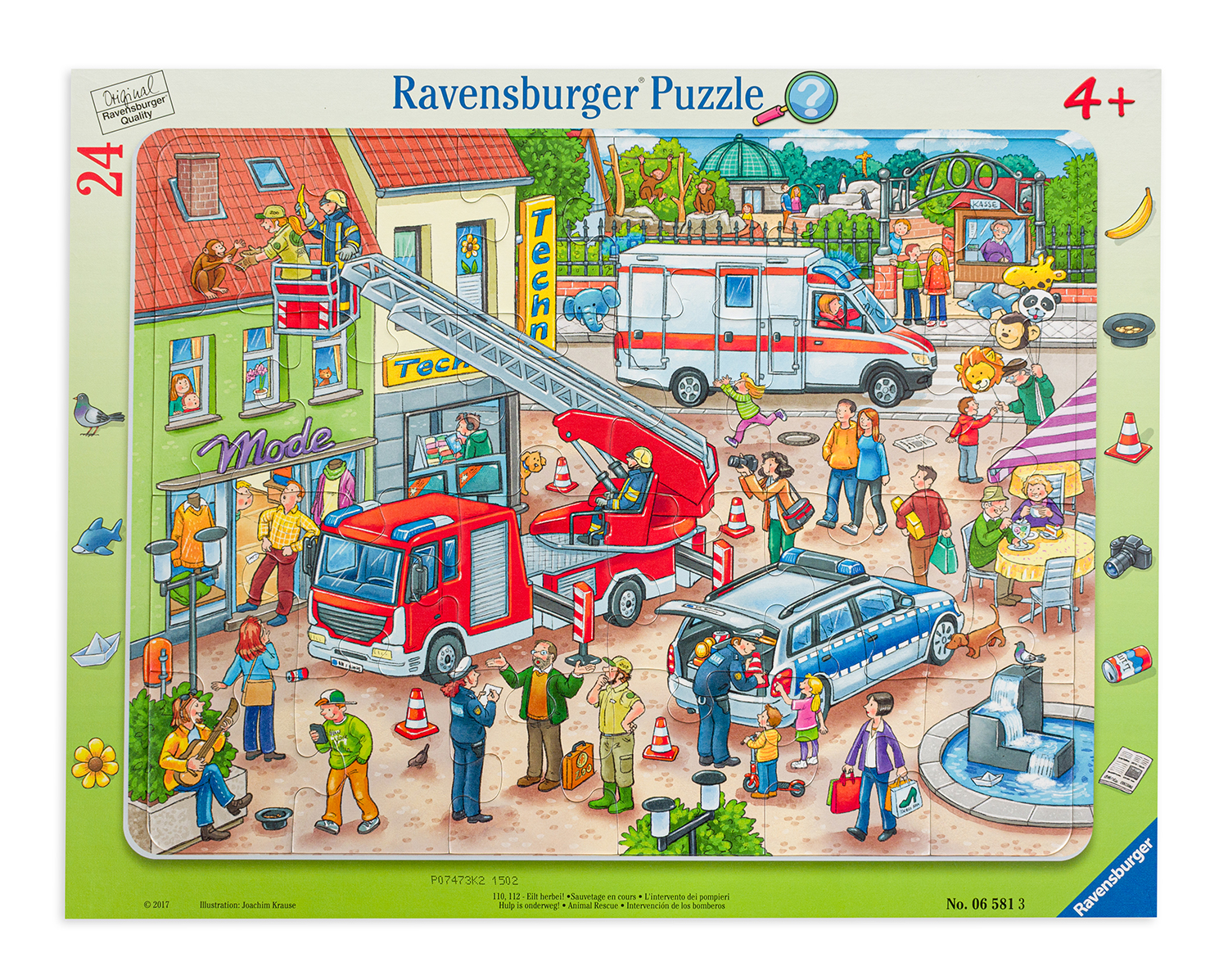 Puzzle Ravensburger din 24 de piese - Salvarea unui animal