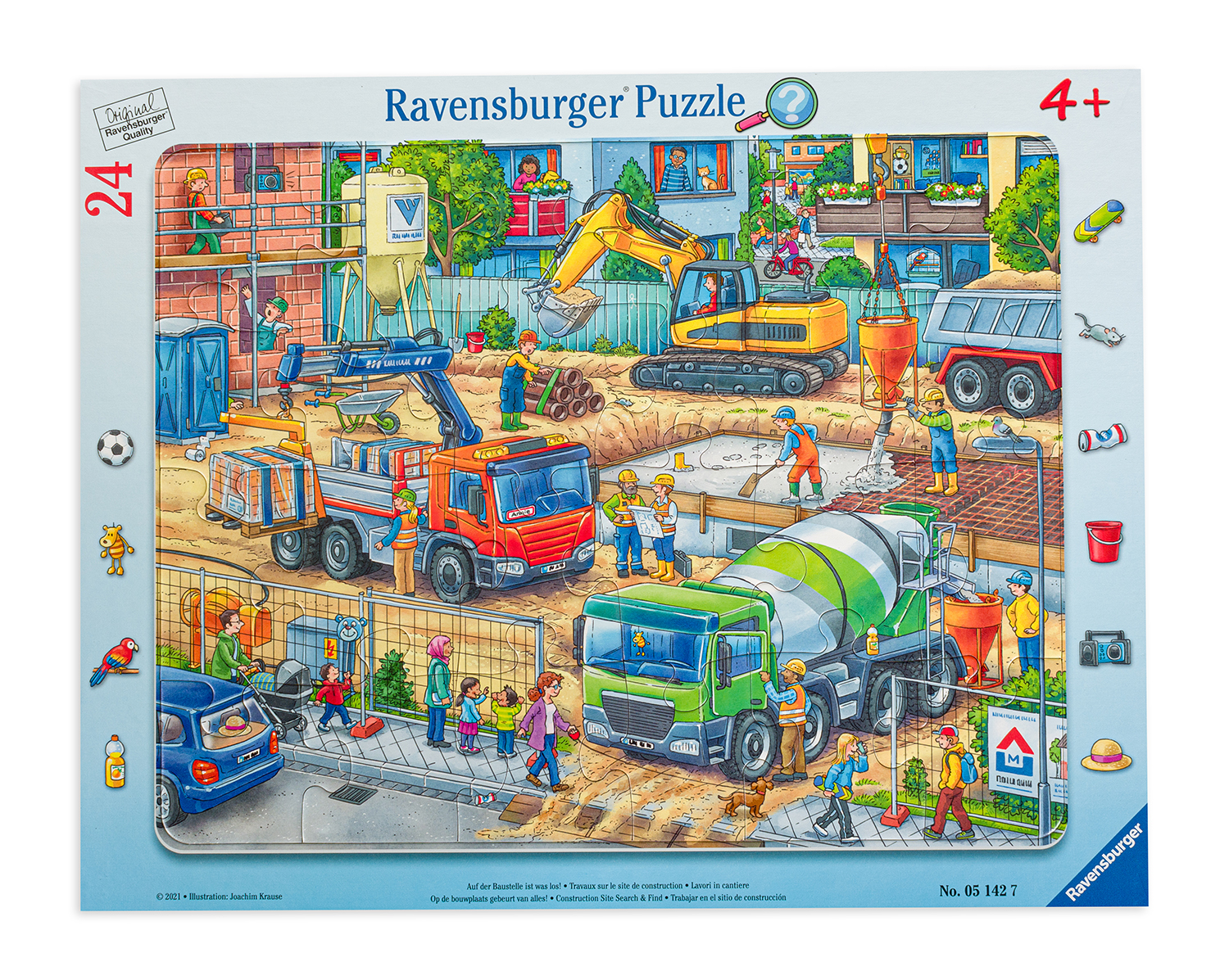 Puzzle Ravensburger din 24 de piese - Something is going on on the construction site