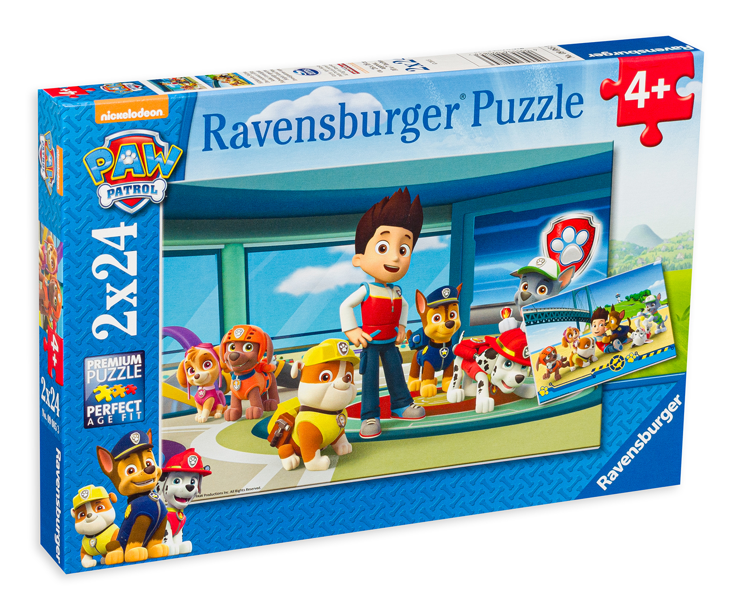 Puzzle Ravensburger din 2 x 24 de piese - Paw Patrol