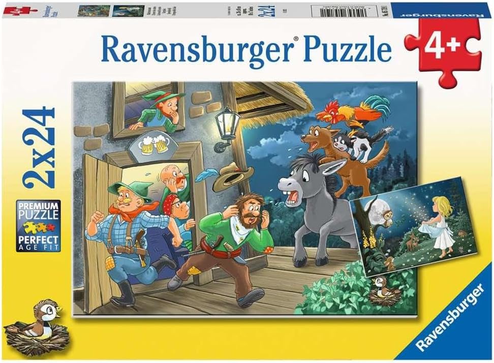 Puzzle Ravensburger din 2 x 24 piese - Basme