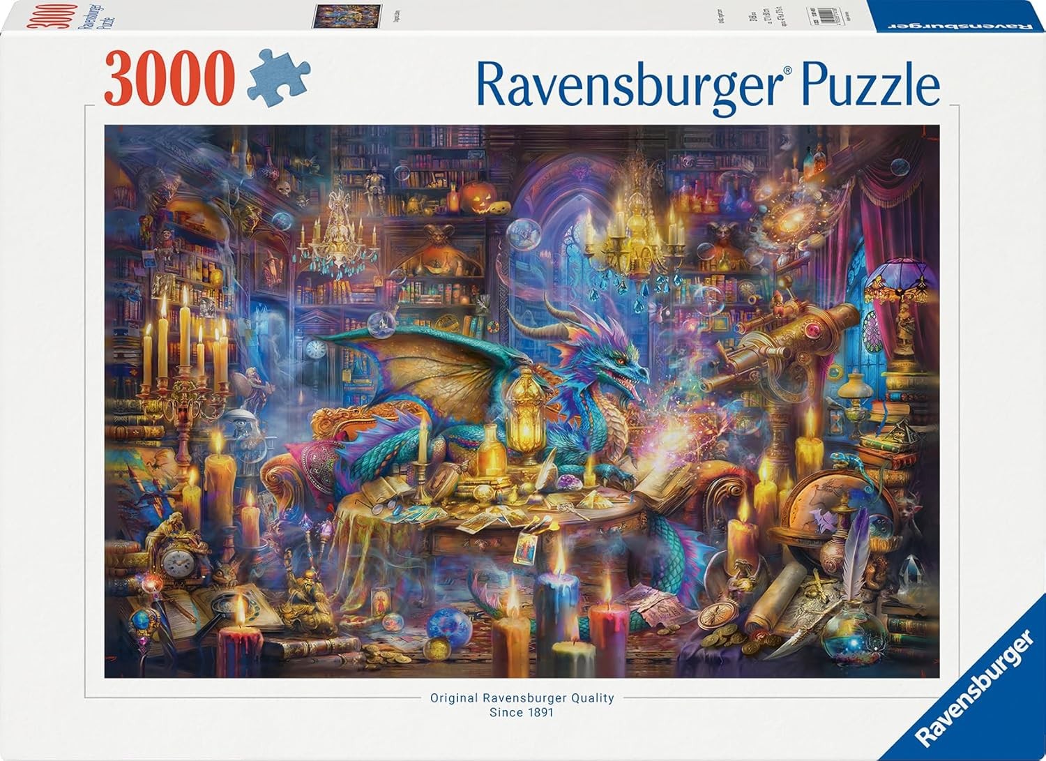 Puzzle Ravensburger din 3000 piese - Biblioteca Dragonului