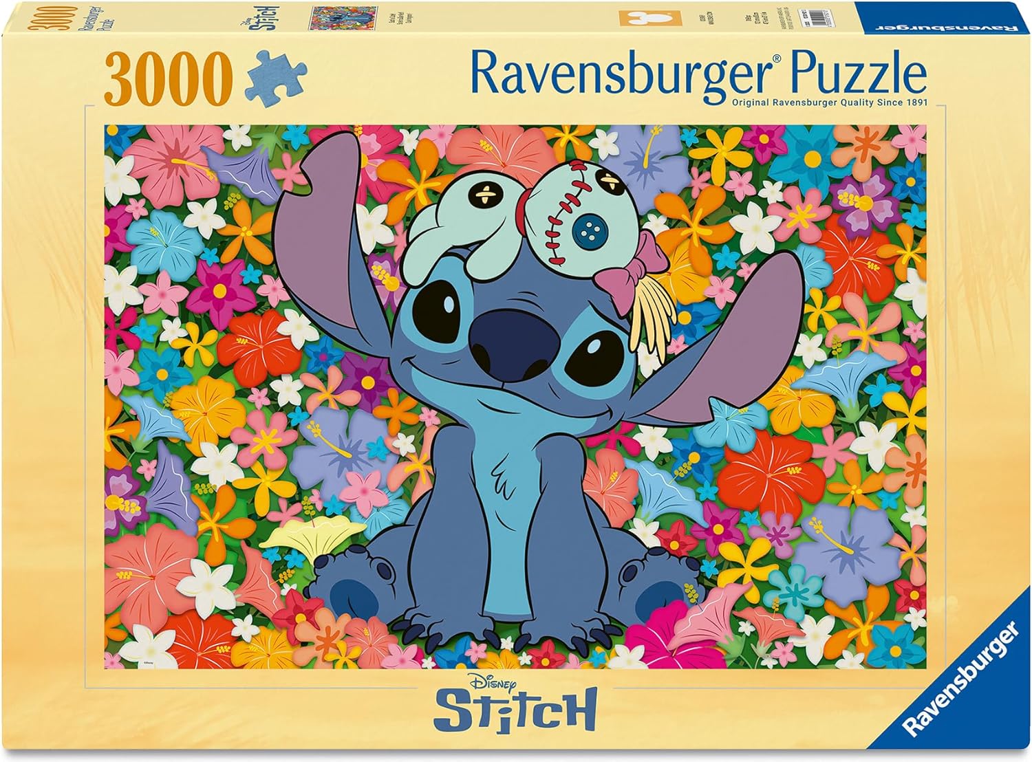 Puzzle Ravensburger din 3000 piese - Cusătură printre flori