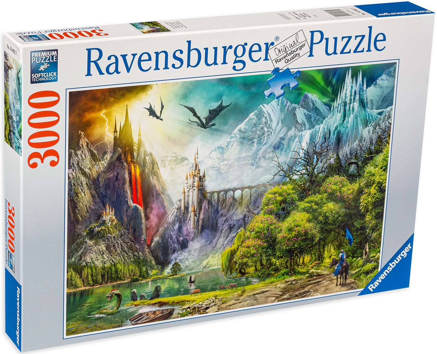 Puzzle Ravensburger din 3000 de piese - În muntele dragonilor