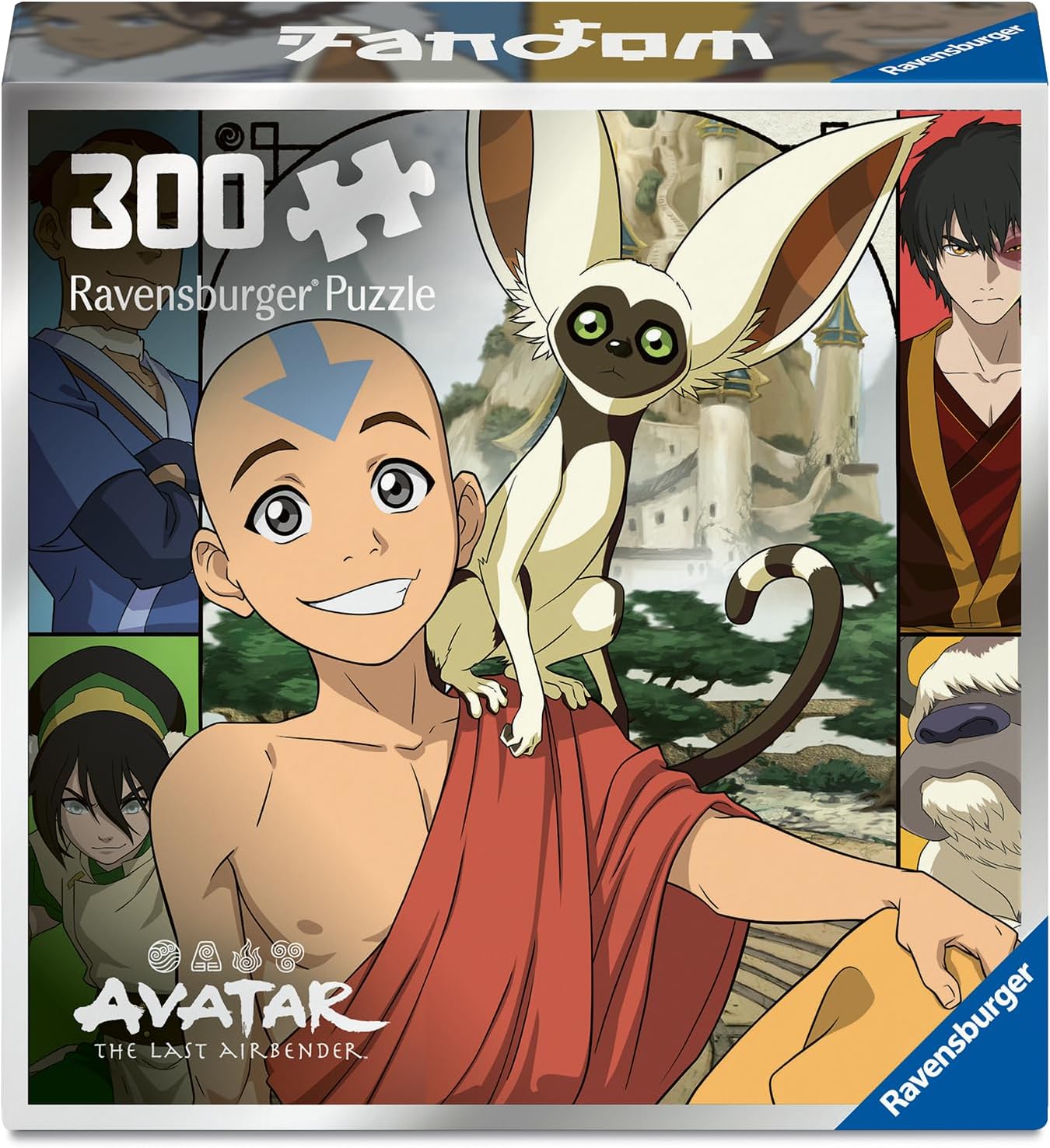 Puzzle Ravensburger din 300 piese - Avatar: Maestrul celor Patru Elemente