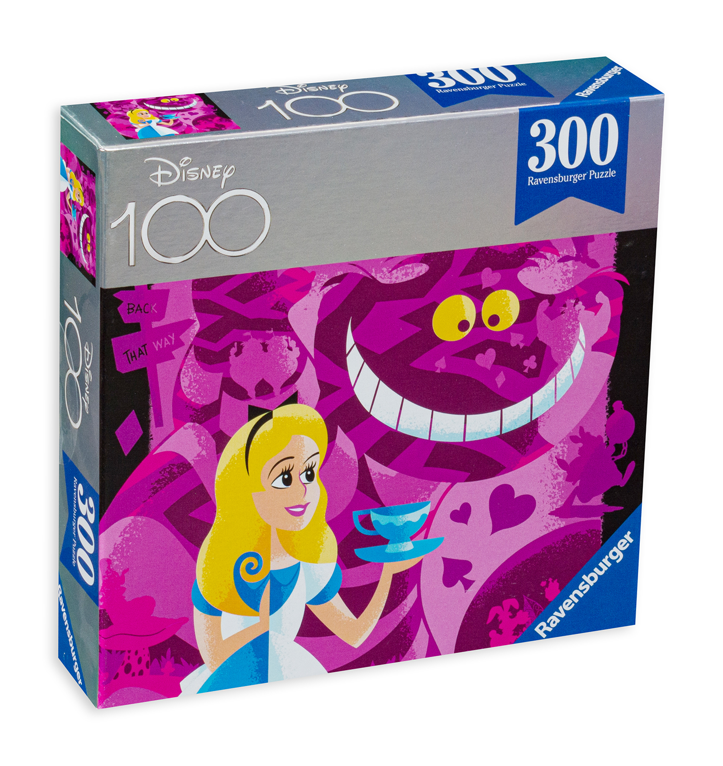 Puzzle Ravensburger din 300 XXL de piese - Alice în Țara Minunilor