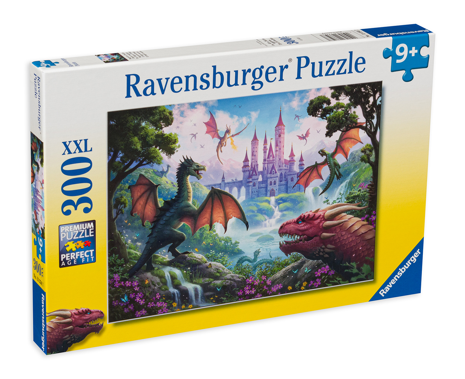 Puzzle Ravensburger din 300 XXL de piese - Furia dragonilor
