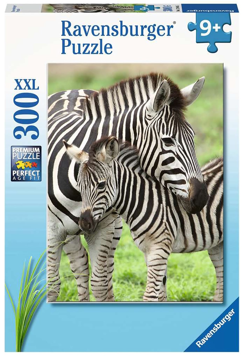 Puzzle Ravensburger din 300 XXL piese - Dragostea pentru zebre