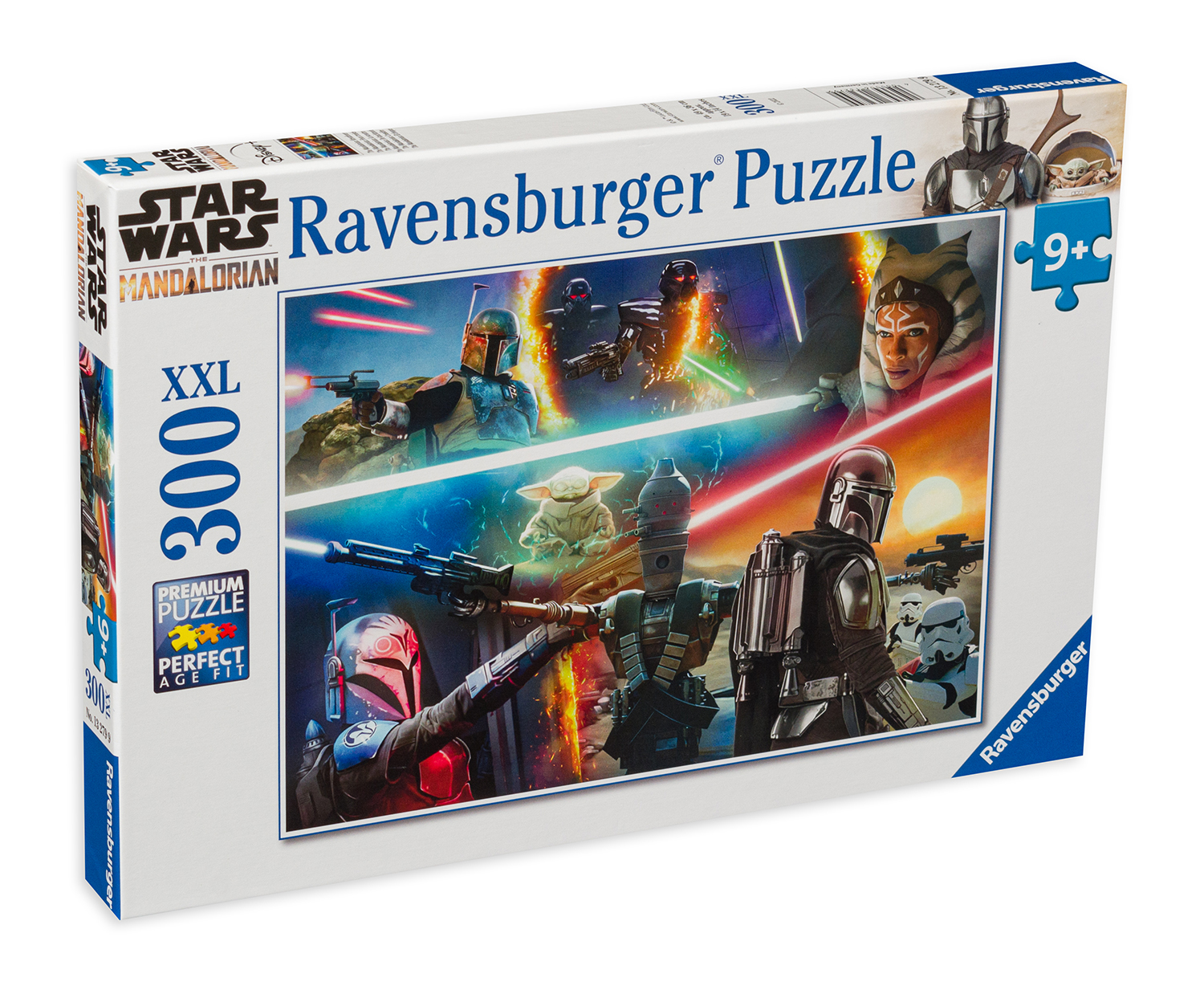 Puzzle Ravensburger din 300 XXL de piese - Mandalorianul: Foc încrucișat