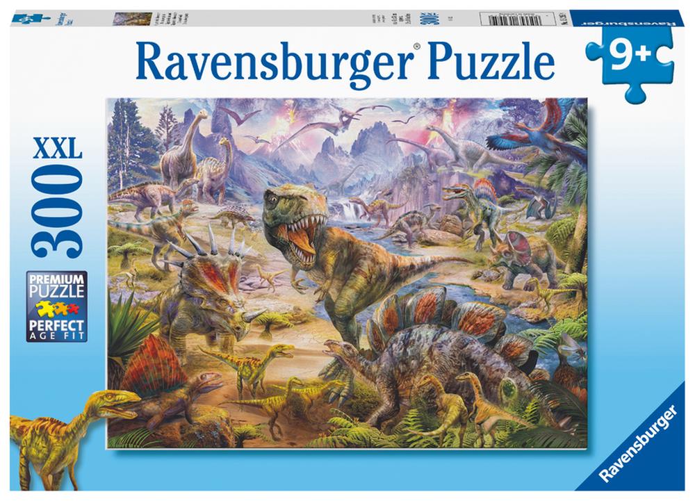 Puzzle Ravensburger din 300 XXL piese - Lumea dinozaurilor
