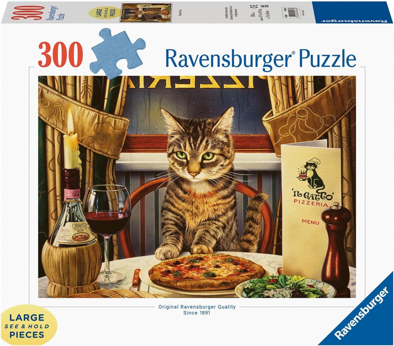 Puzzle Ravensburger din 300 XXL piese - Cină pentru o persoană