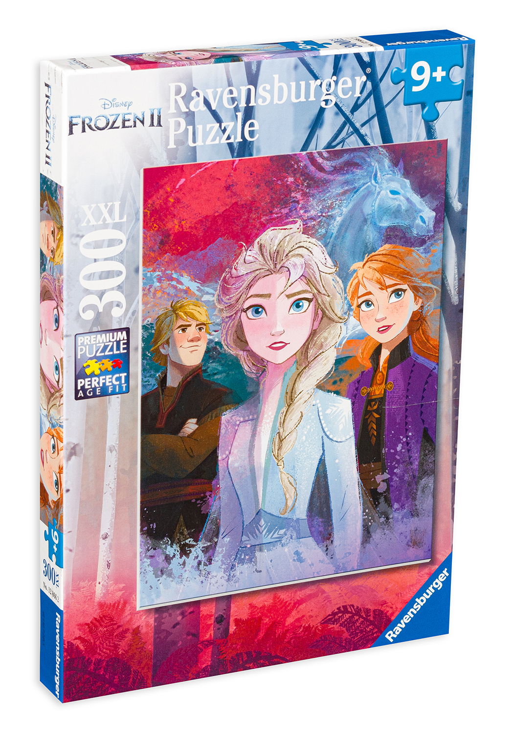 Puzzle Ravensburger din 300 XXL de piese - Frozen 2, Elsa, Anna si Kristoff