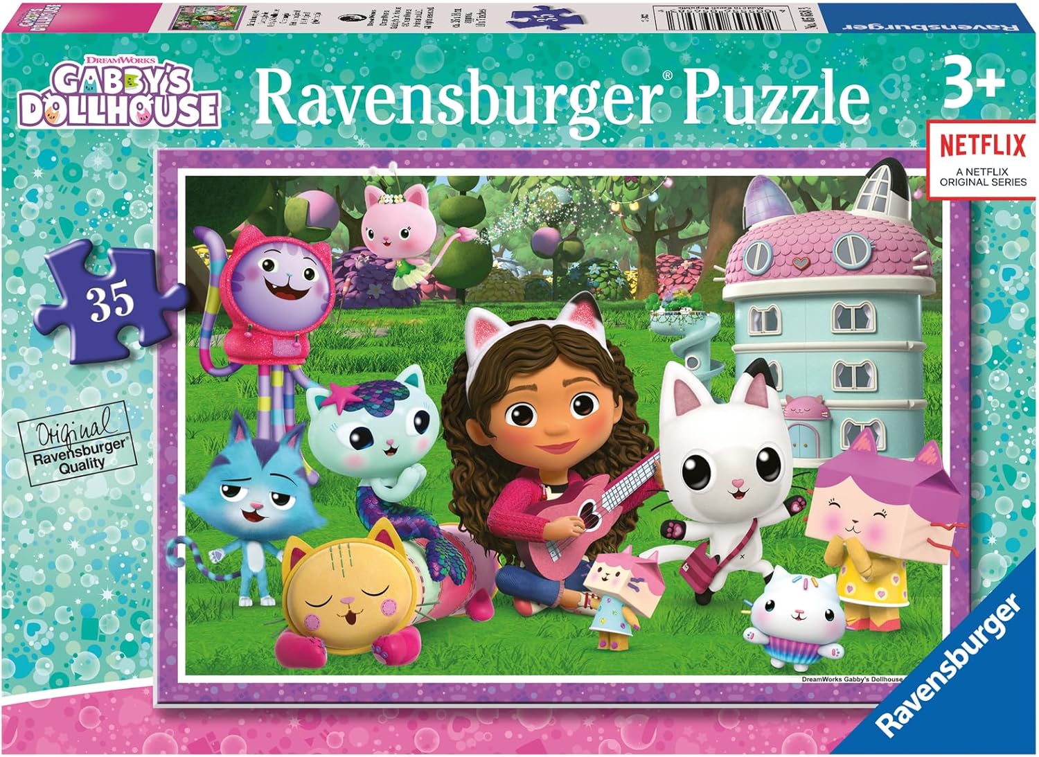 Puzzle Ravensburger din 35 piese - Gabi și pisicile ei
