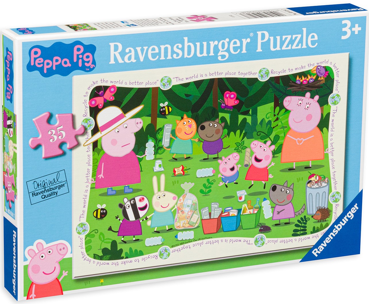 Puzzle Ravensburger din 35 de piese - Peppa și prietenii