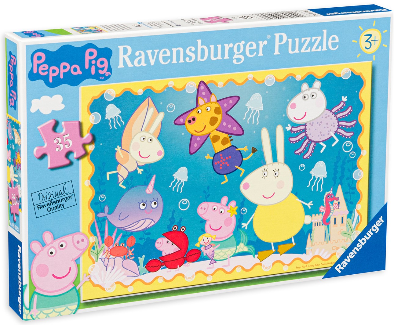 Puzzle Ravensburger din 35 de piese - Aventură subacvatică cu Peppa