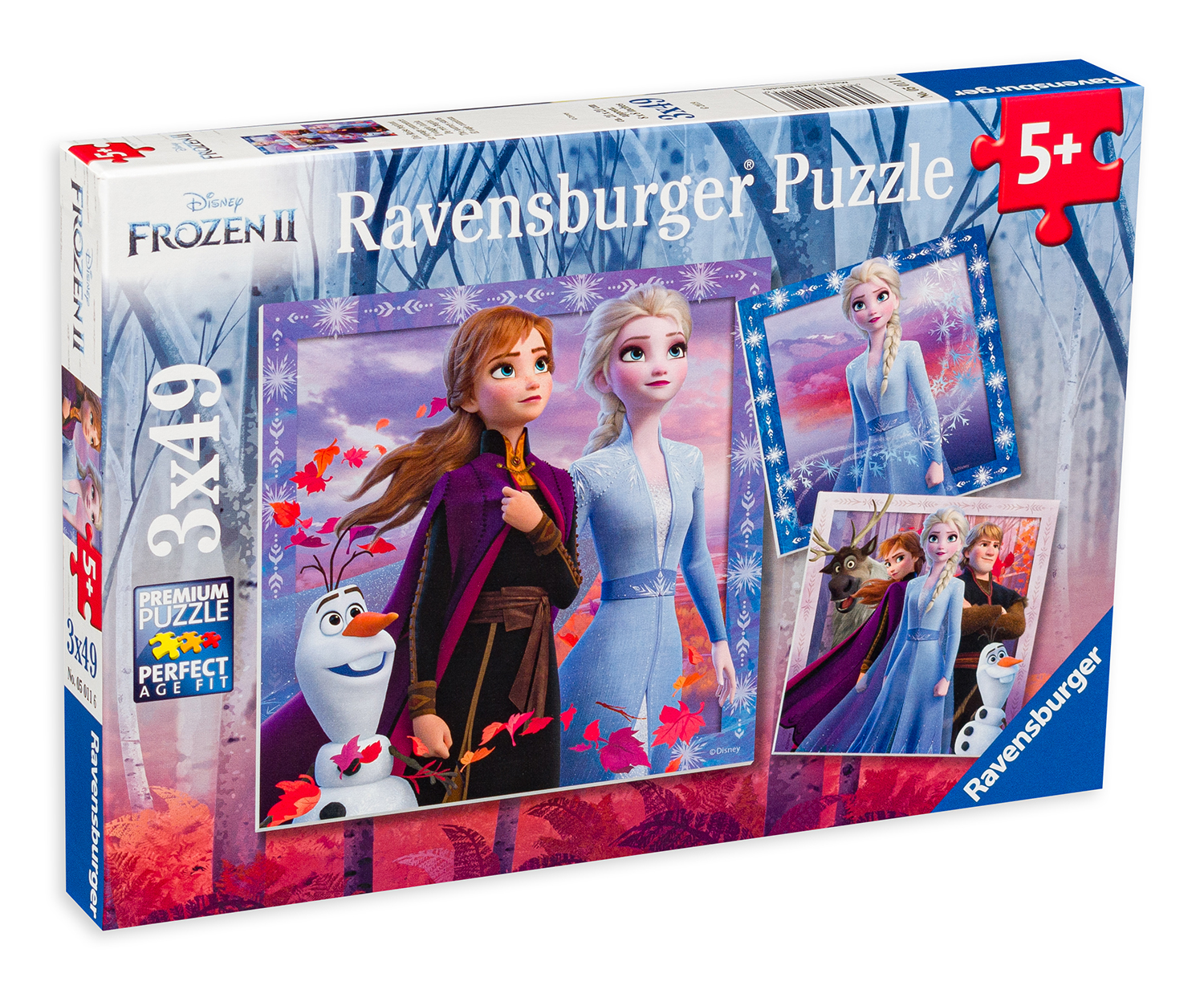 Puzzle Ravensburger din 3 х 49 piese - Frozen 2