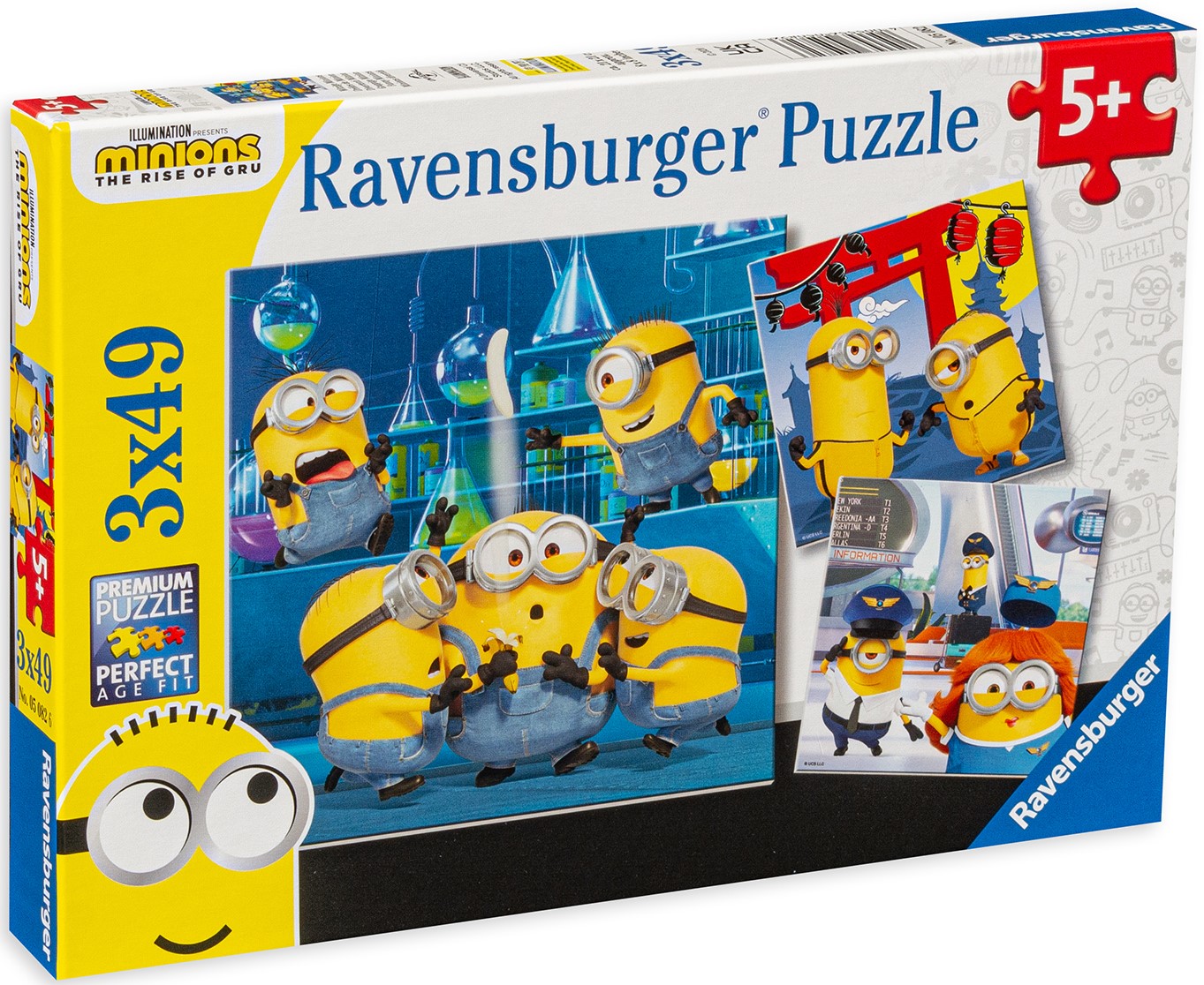 Puzzle Ravensburger din 3 x 49 de piese - Minionii