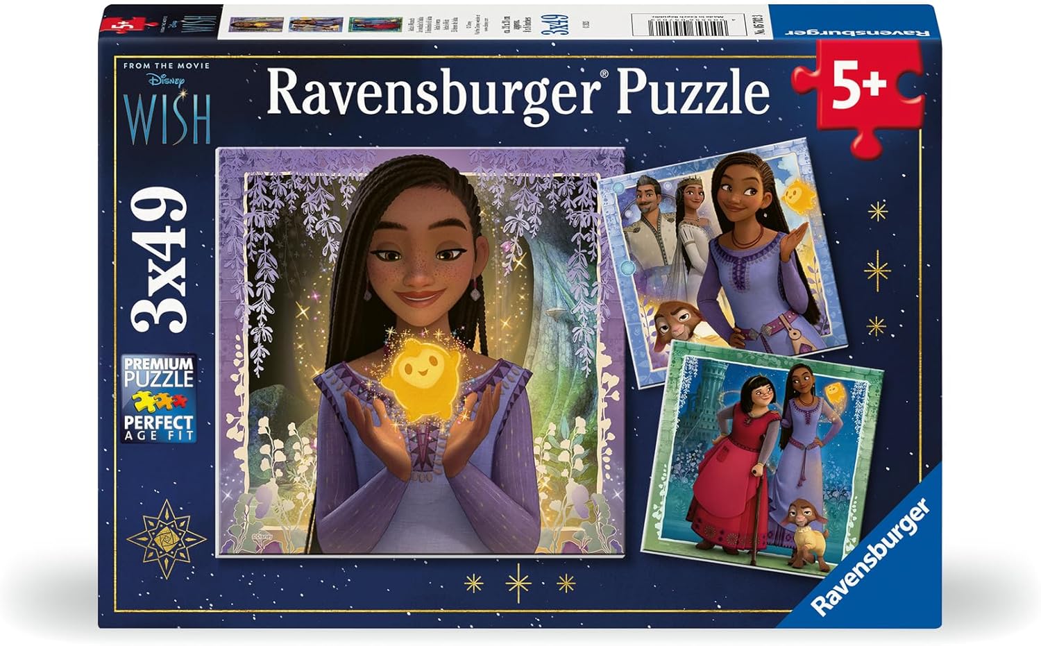Puzzle Ravensburger din 3 x 49 piese - Dorință