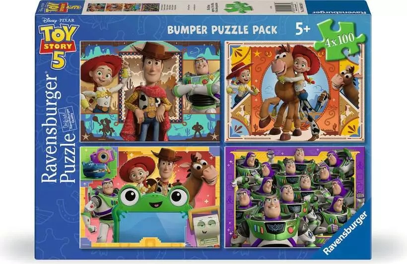 Puzzle Ravensburger - 4 x 100 piese - Jocul jucăriilor 5