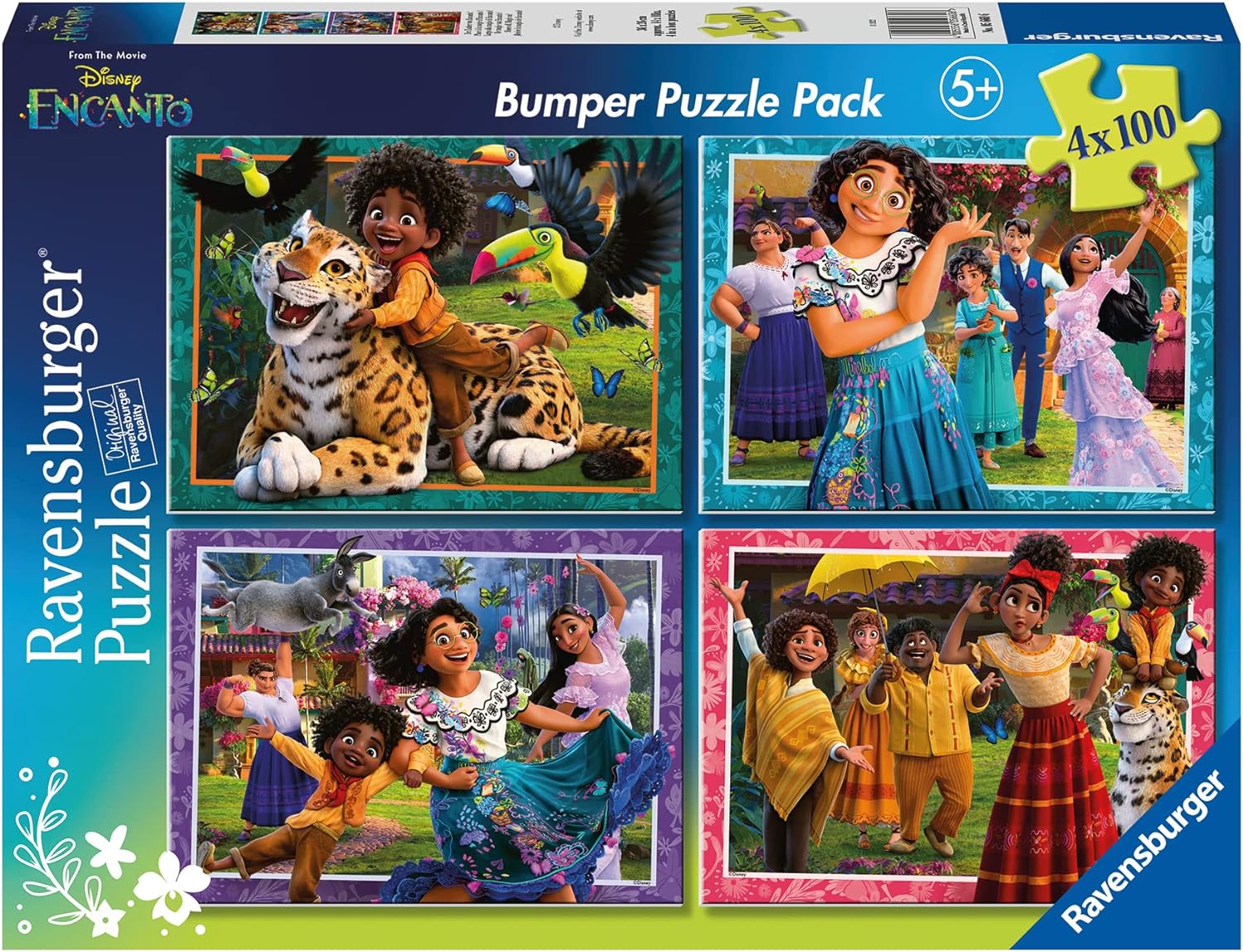 Puzzle Ravensburger din 4 х 100 de piese - Disney: Encanto