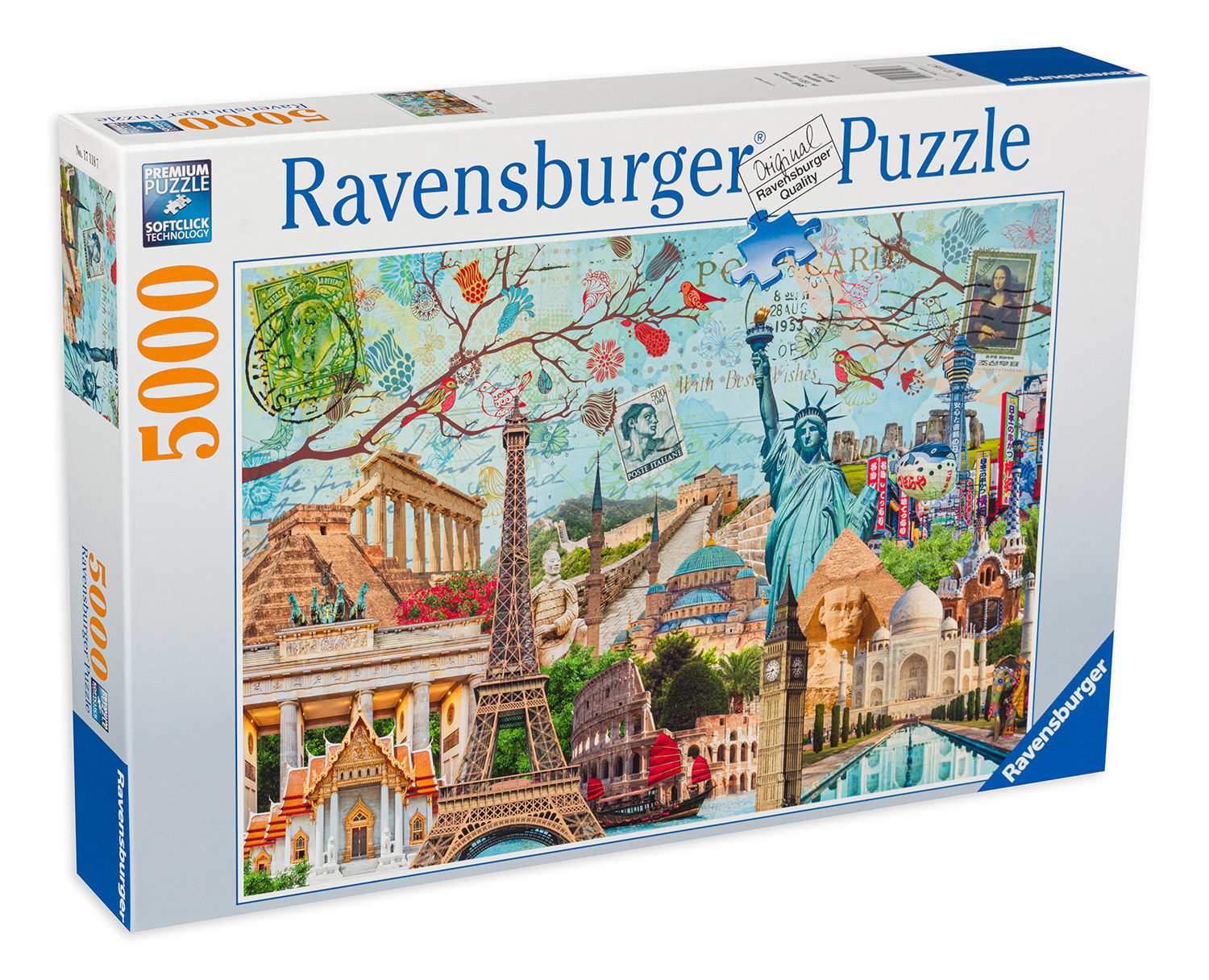 Puzzle Ravensburger din 5000 de piese - Colaj: Marele oraș