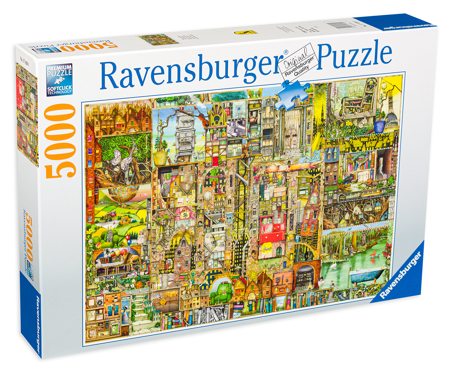 Puzzle Ravensburger din 5000 de piese - Orasul ciudat