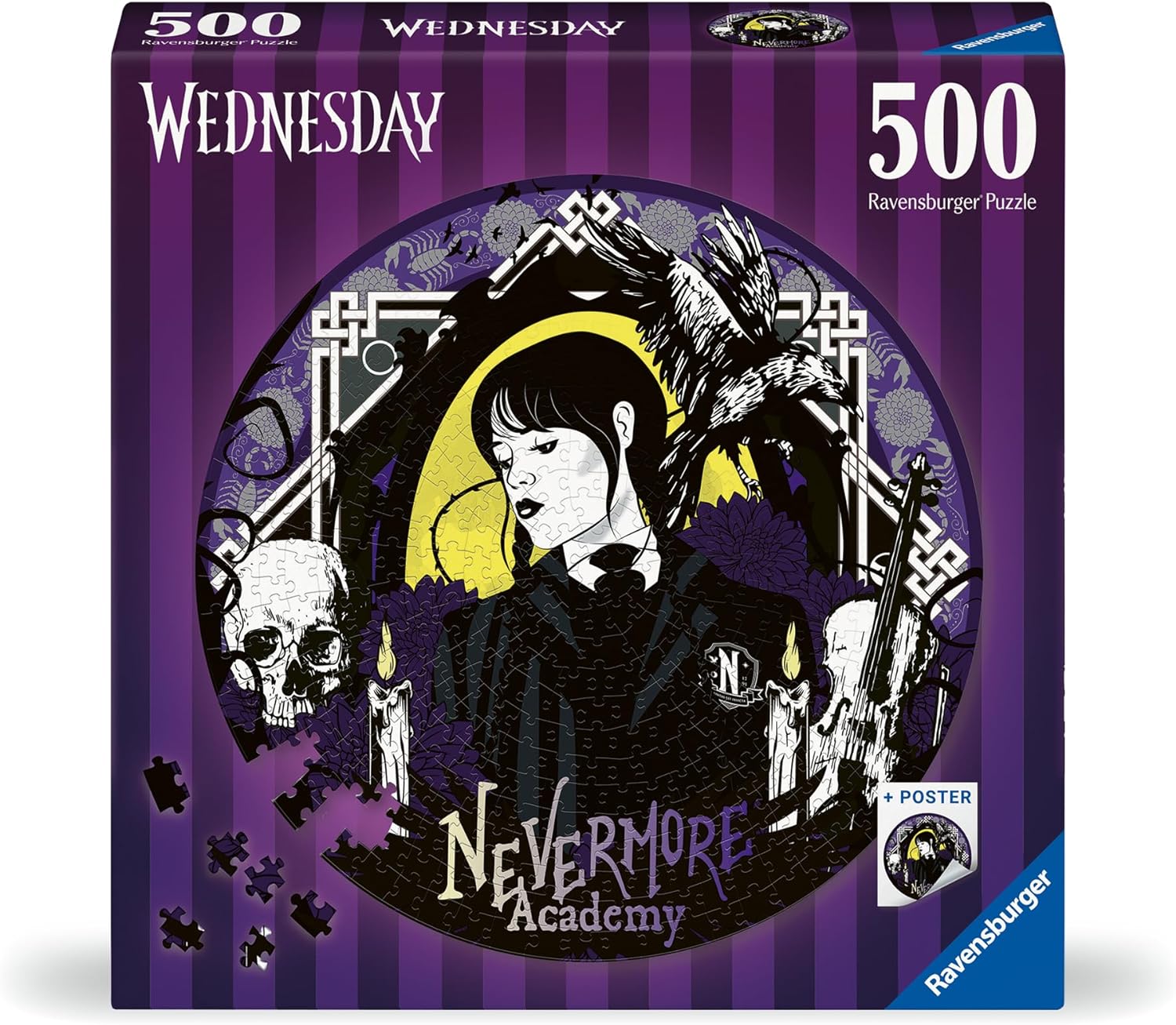 Puzzle Ravensburger din 500 de piese - Academia Nevermore