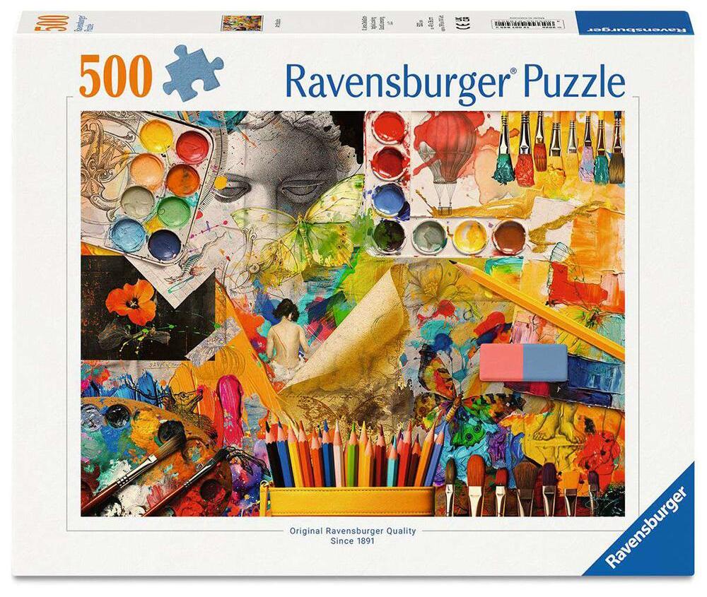 Puzzle Ravensburger din 500 piese - Studio de artă