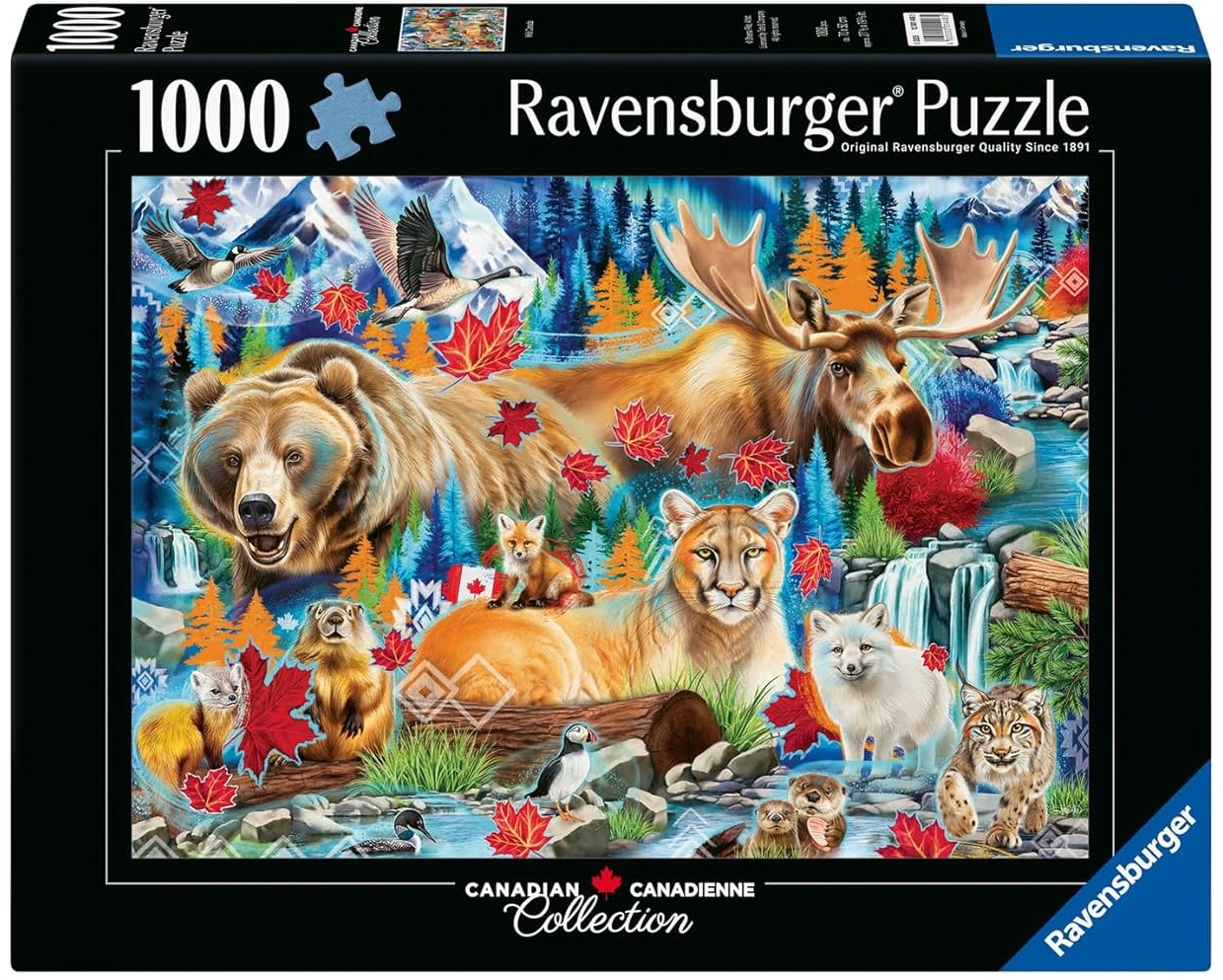 Puzzle Ravensburger din 1000 piese - Canada sălbatică
