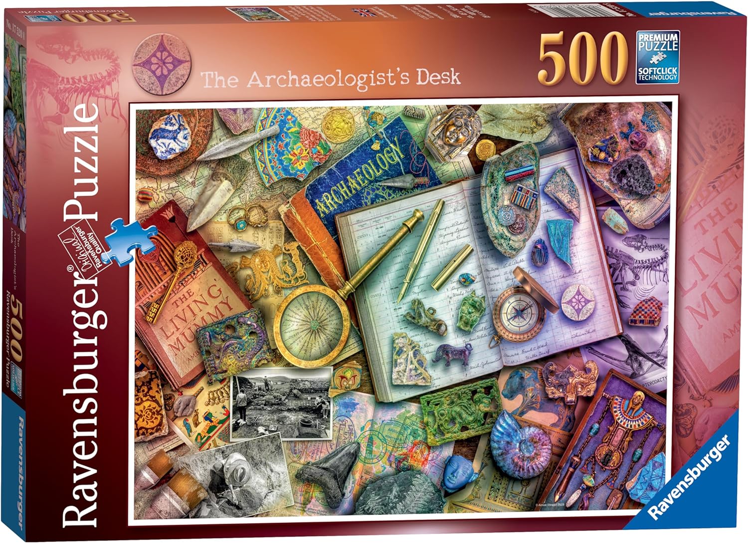 Puzzle Ravensburger din 500 de piese - Biroul Arheologului