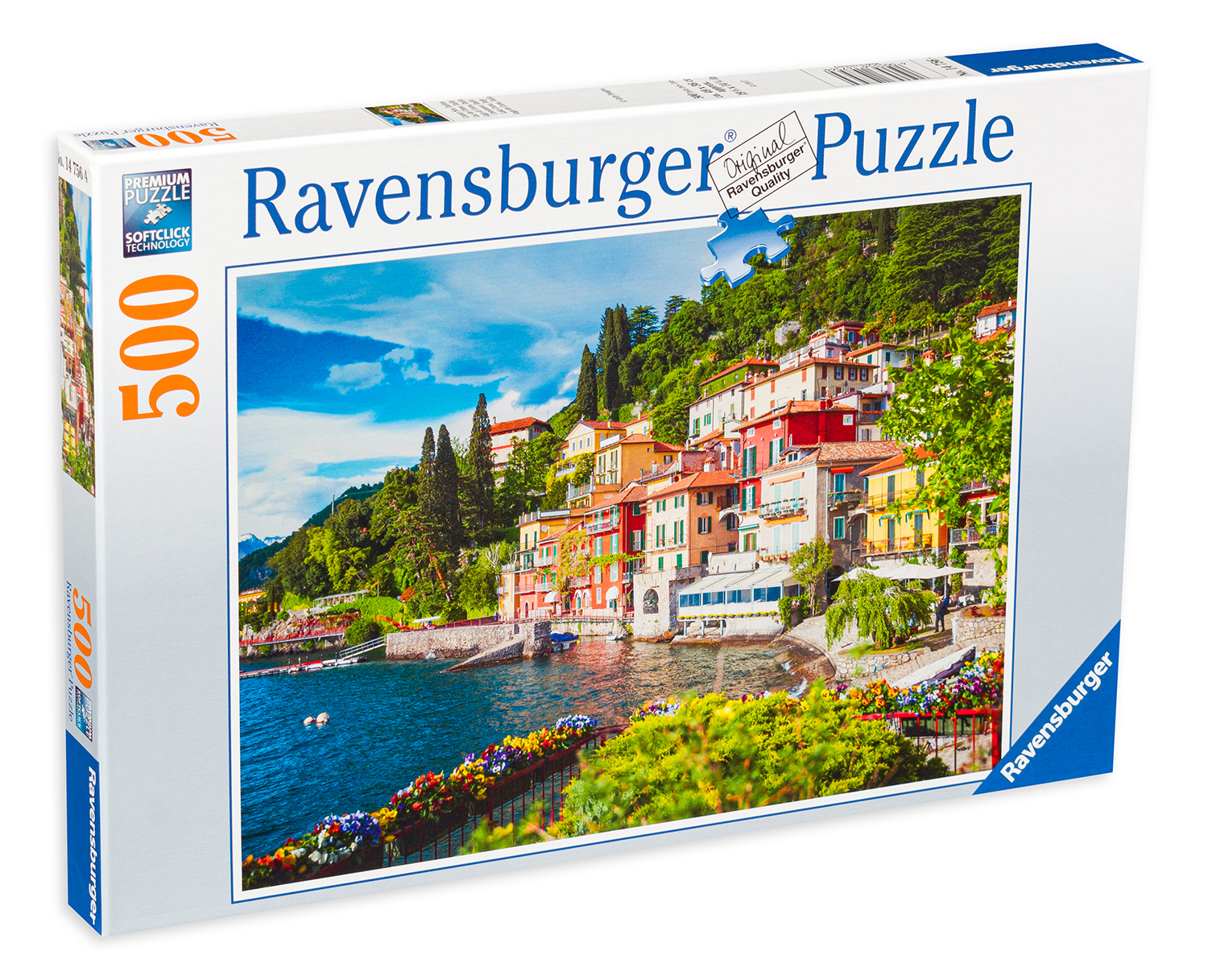 Puzzle Ravensburger din 500 de piese - Lacul Komo, Italia