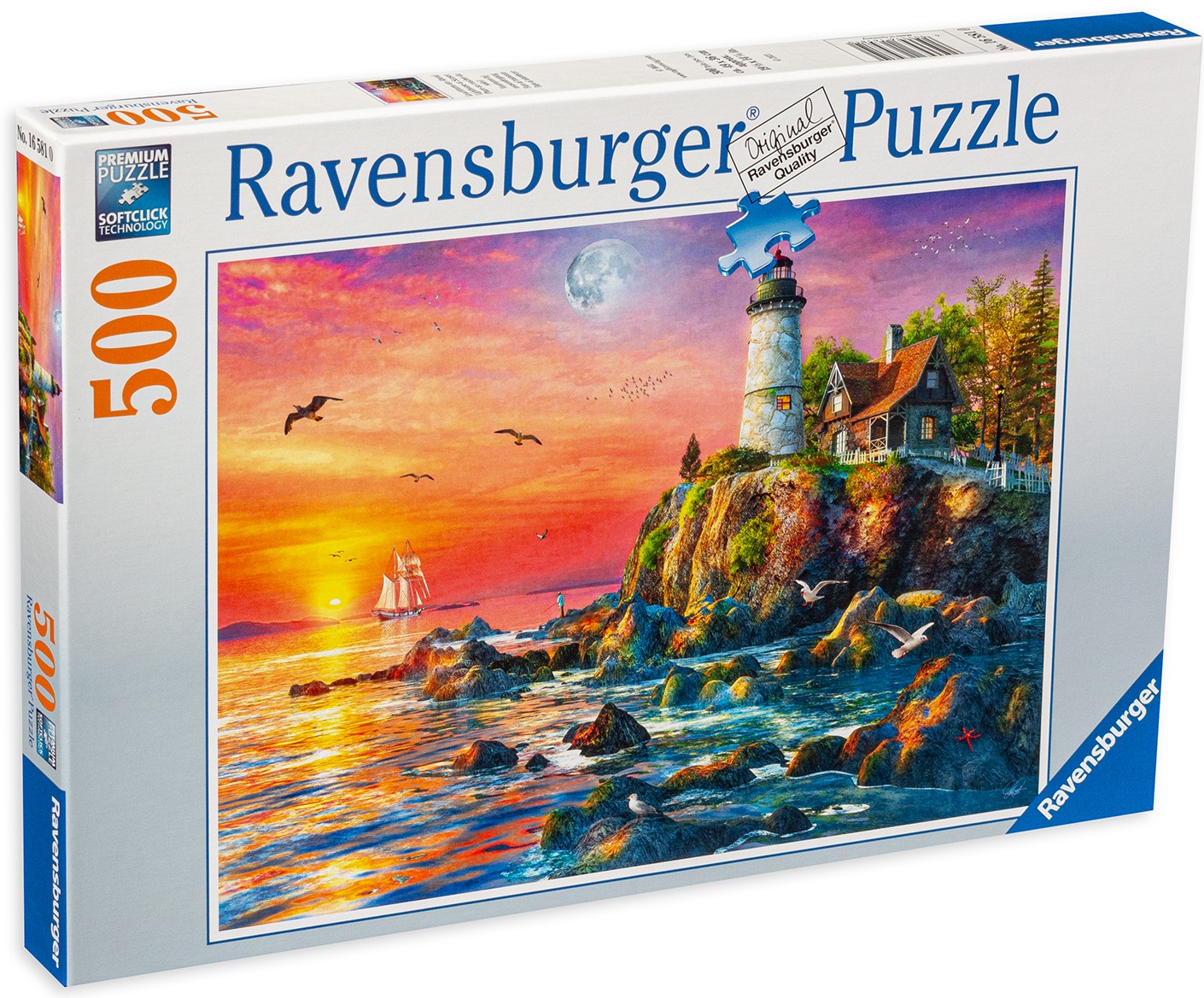 Puzzle Ravensburger din 500 de piese - Farul