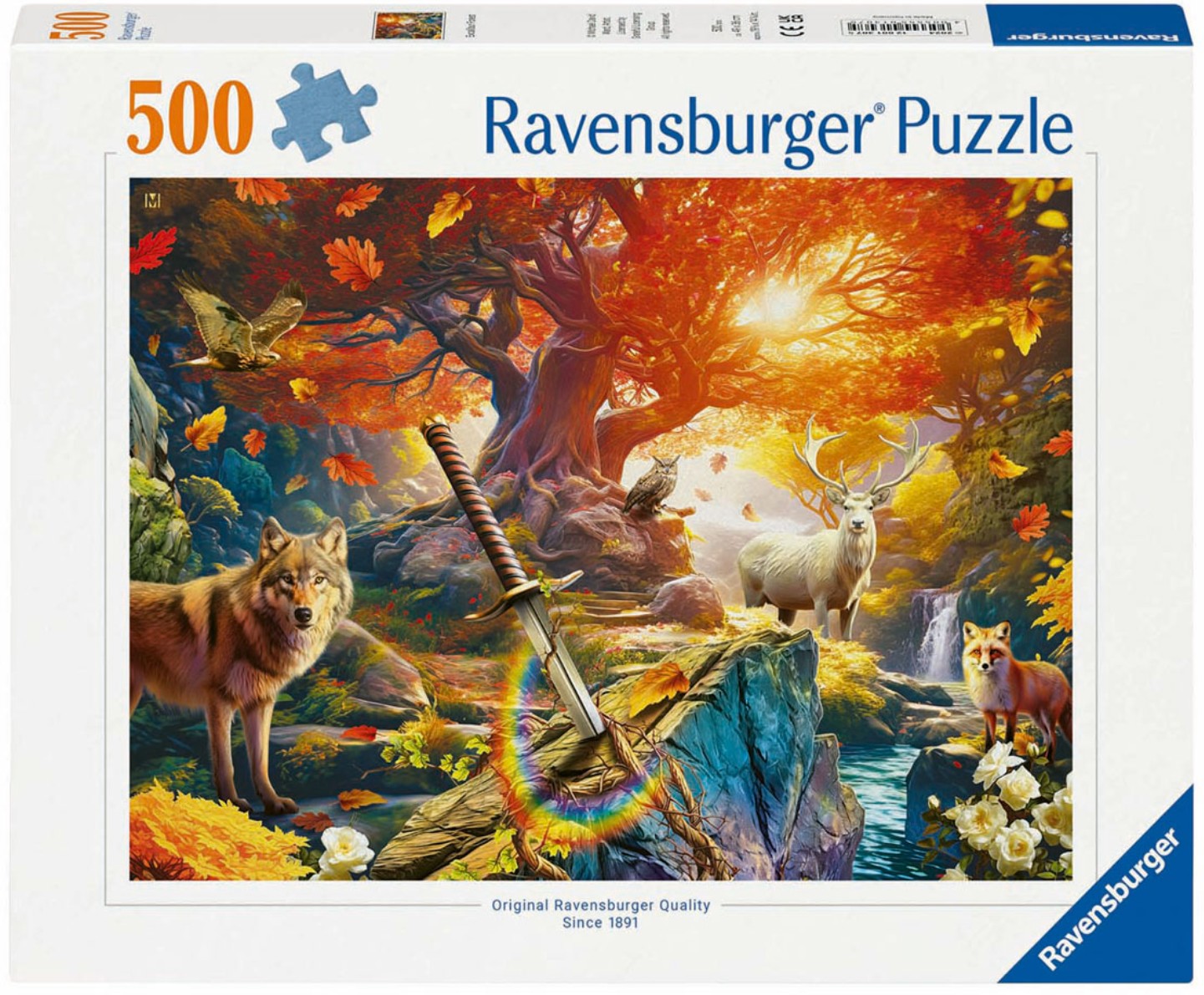 Puzzle Ravensburger din  500 piese - Pădurea din Excalibur