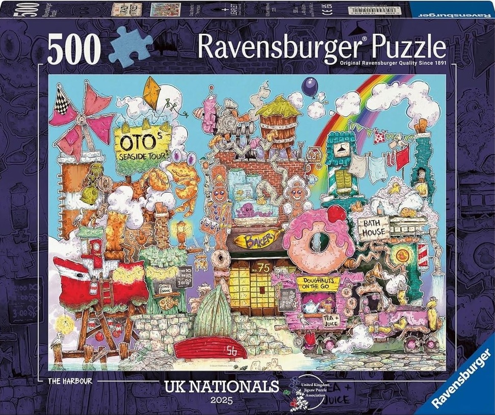 Puzzle Ravensburger din 500 piese - Strada Nebună: Portul