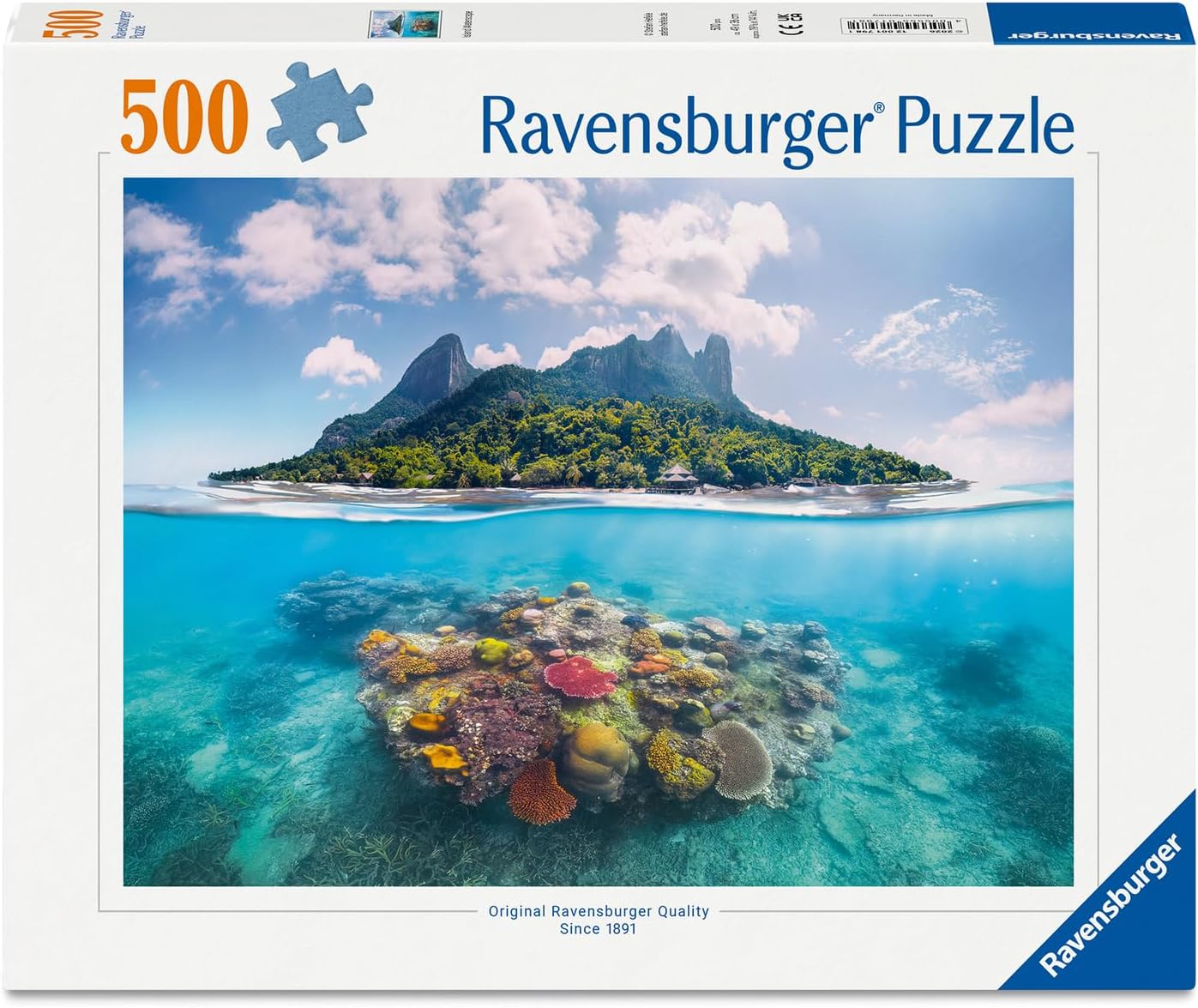 Puzzle Ravensburger din 500 piese - Escapadă pe insulă