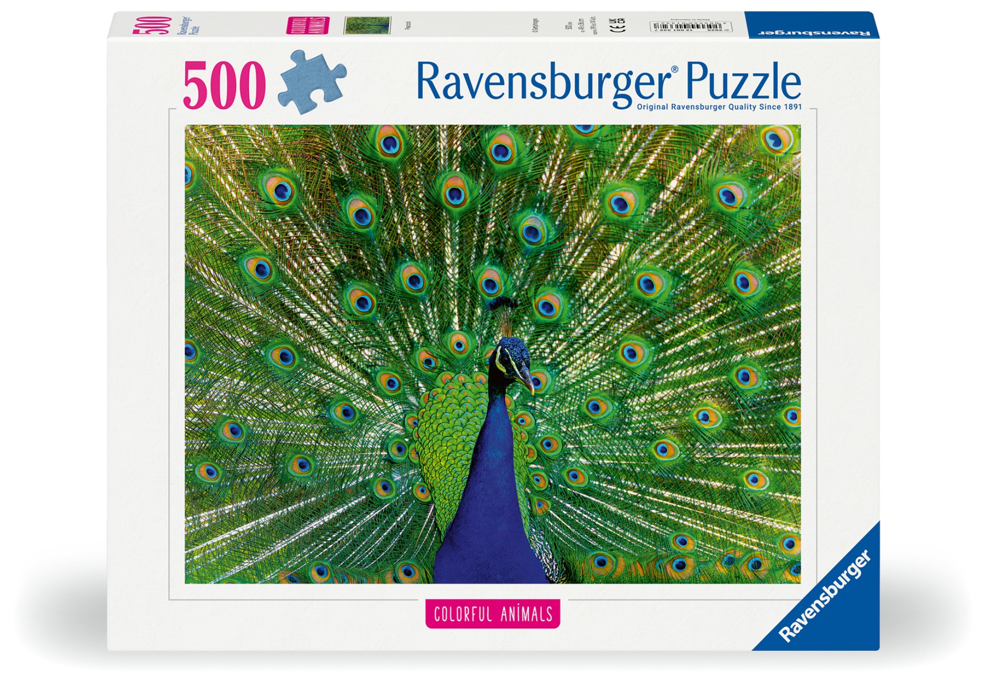 Puzzle Ravensburger din  500 piese - Păun