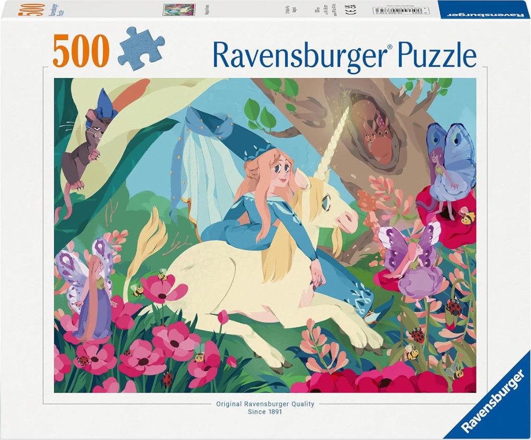 Puzzle Ravensburger din 500 piese - Magie cu zâne