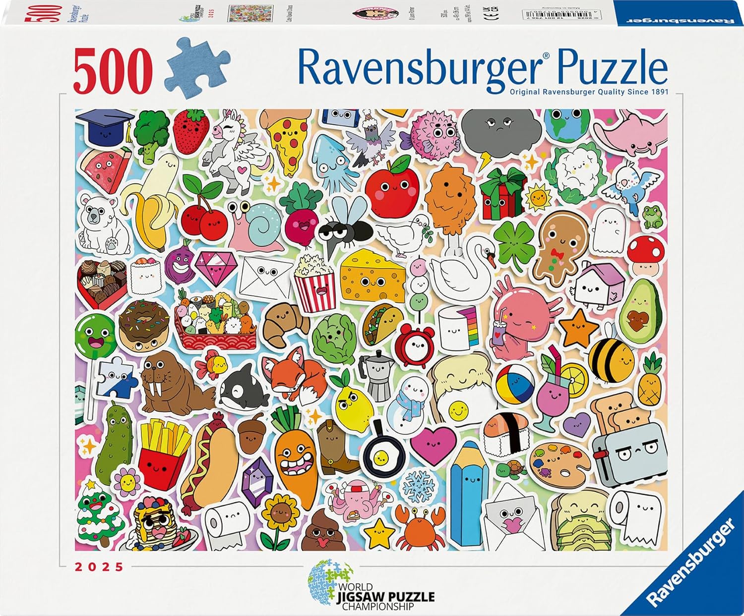 Puzzle Ravensburger din 500 piese - Haos dulce
